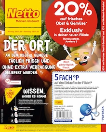 Netto Marken-Discount Prospekt 20% auf frisches Obst & Gemüse mit  Seiten in Altenkunstadt und Umgebung