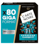 Capsules de café "Giga format" - CARTE NOIRE en promo chez Carrefour Villeneuve-Saint-Georges à 14,95 €