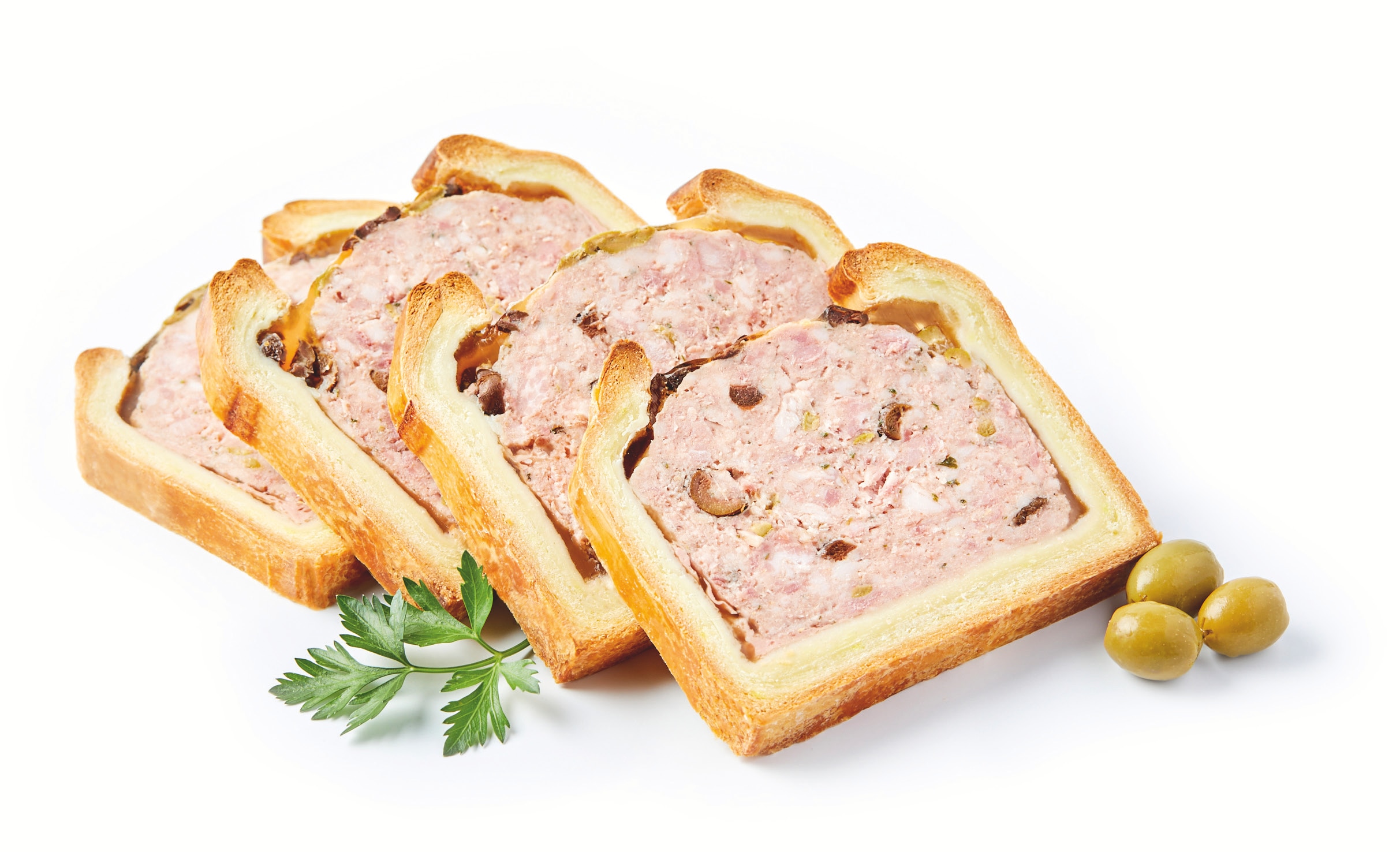Pâté en croûte aux deux olives