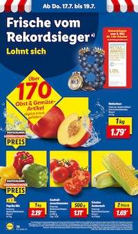 Paprika im aktuellen Lidl Prospekt (Dresden) Paprika im Lidl Prospekt "LIDL LOHNT SICH" mit 65 Seiten (Dresden)