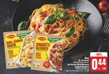 Nudel-Schinken Gratin oder Spaghetti Bolognese Angebote von Maggi bei EDEKA Weimar für 0,44 €