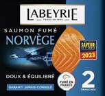 Saumon fumé Le Savoureux de Norvège - LABEYRIE en promo chez Casino Supermarchés Quimper à 3,10 €