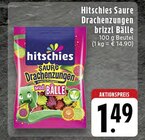 Saure Drachenzungen oder brizzl Bälle Angebote von hitschies bei EDEKA Krefeld für 1,49 €