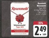 Weizenmehl Type 405 im Angebot bei E center in Nürnberg Weizenmehl Type 405 Angebote von Rosenmehl bei E center Nürnberg für 2,49 €