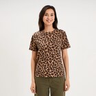 T-shirt coton col rond manches courtes ficelle femme - La Halle à Reims T-shirt coton col rond manches courtes ficelle femme en promo chez La Halle Reims à 4,19 €