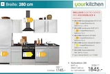 Küchenblock 280 Angebote von yourkitchen bei Zurbrüggen Mülheim für 1.845,00 €