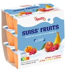 SUISS'FRUITS FRAISE, PÊCHE, ABRICOT, FRAMBOISE, BANANE - NETTO en promo à 2,18 € chez Netto SUISS'FRUITS FRAISE, PÊCHE, ABRICOT, FRAMBOISE, BANANE - NETTO dans le catalogue Netto