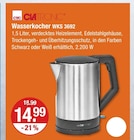 Wasserkocher WKS 3692 von Clatronic im aktuellen V-Markt Prospekt für 14,99 €