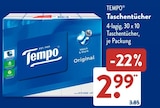 Taschentücher Original von Tempo im aktuellen ALDI SÜD Prospekt für 2,99 €