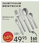 Besteck-Set Angebote von Justinus Bestecke bei BRAUN Möbel-Center Freiburg für 49,95 €
