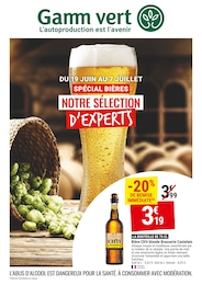 Prospectus Gamm vert à Saint-Vincent-de-Tyrosse, "Spécial bières", 4 pages, 19/06/2024 - 07/07/2024