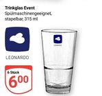 Trinkglas Event im Angebot bei GLOBUS in Krefeld Trinkglas Event Angebote von LEONARDO bei GLOBUS Krefeld für 6,00 €