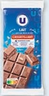 Chocolat au lait croustillant - U à 1,62 € dans le catalogue U Express