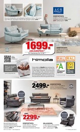 Multipolster Sessel im Prospekt 