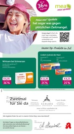 mea - meine apotheke Apotheken Prospekt der aktuellen Woche mit 4 Seiten, gültig von 01.07.2026 bis 31.07.2026, in Vaihingen und Umgebung Aktueller mea - meine apotheke Apotheken Prospekt in Vaihingen und Umgebung, "Unsere Juli-Angebote" mit 4 Seiten, 01.07.2026 - 31.07.2026