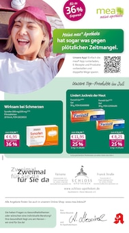 Aktueller mea - meine apotheke Prospekt (Vaihingen (Enz), 4 Seiten zum blättern mea - meine apotheke Prospekt Unsere Juli-Angebote mit 4 Seiten