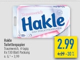 Toilettenpapier im Angebot bei diska in Erfurt Toilettenpapier Angebote von Hakle bei diska Erfurt für 2,99 €