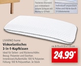 Aktuelles Viskoelastisches 3-in-1-Kopfkissen Angebot bei Lidl in Heilbronn ab 24,99 €