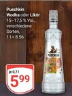 Wodka Angebote von Puschkin bei GLOBUS Mannheim für 5,99 €