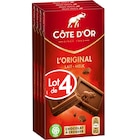 Tablette de chocolat l'original - CÔTE D'OR en promo chez Carrefour Market Dieppe à 3,99 €