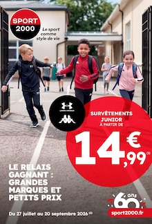 Première page du catalogue Magasins de sport