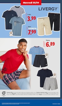 Promotion Mocassins dans le prospectus Lidl, valable du 30/04/2025 au 07/05/2025 Promo Mocassins dans le catalogue Lidl du moment à la page 47