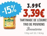 Tartinade de légumes trio de poivrons à Naturalia dans Vert-le-Grand Tartinade de légumes trio de poivrons à Naturalia dans Vert-le-Grand
