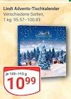 Advents-Tischkalender im Angebot bei GLOBUS in Speyer Advents-Tischkalender Angebote von Lindt bei GLOBUS Speyer für 10,99 €