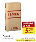 Zement bei toom Baumarkt im Bad Saulgau Prospekt für 4,99 €