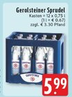 Sprudel Angebote von Gerolsteiner bei E center Borken für 5,99 €