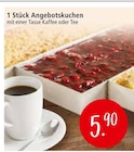 1 Stück Angebotskuchen mit einer Tasse Kaffee oder Tee Angebote bei Zurbrüggen Bremerhaven für 5,90 €