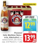 EDEKA - Hefe-Weißbier Naturtrüb, Alkoholfrei Angebot im Prospekt Hefe-Weißbier Naturtrüb, Alkoholfrei bei EDEKA im Prospekt "" für 12,99 €