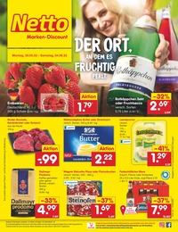 Netto Marken-Discount Prospekt für Senftenberg, NL mit 45 Seiten Netto Marken-Discount Prospekt für Senftenberg, NL: DER ORT, AN DEM ES FRUCHTIG PERLT., 45 Seiten, 30.05.2022 - 04.06.2022