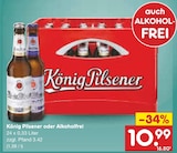 König Pilsener oder Alkoholfrei im Netto Marken-Discount Prospekt König Pilsener oder Alkoholfrei von im aktuellen Netto Marken-Discount Prospekt für 10,99 €