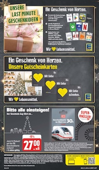 Geschenkkarte im EDEKA Prospekt "Wir lieben Lebensmittel!" mit 28 Seiten (Nürnberg)