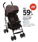 Poussette canne multipositions "travelite" - GRACO en promo chez E.Leclerc Bourges à 59,90 €
