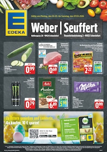 EDEKA Prospekt der Woche "Wir lieben Lebensmittel!" Seite 1, 02.03.2026 bis 07.03.2026 für Schweinfurt Aktueller EDEKA Prospekt "Wir lieben Lebensmittel!" Seite 1 von 8 Seiten für Schweinfurt