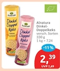 Dinkel-Doppelkeks von Alnatura im aktuellen budni Prospekt