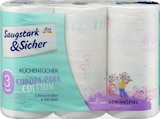 Küchentücher Design 3-lagig (3x100 Blatt) im dm-drogerie markt Prospekt Küchentücher Design 3-lagig (3x100 Blatt) von Saugstark&Sicher im aktuellen dm-drogerie markt Prospekt für 3,45 €