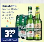 No.1 o. Radler Naturtrüb Angebote von Brinkhoff's bei Getränkewelt Erkrath für 3,99 €