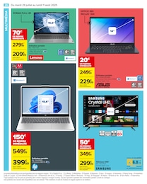 Prix et réduction Ordinateur Portable dans le prospectus Carrefour en cours Offre Ordinateur Portable dans le catalogue Carrefour du moment à la page 28