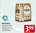 Pilsener Angebote von Warsteiner bei famila Nordost Gifhorn für 3,99 €