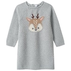 Baby Strickkleid mit Reh-Applikation für 15,99 € bei Ernstings family im Angebot Baby Strickkleid mit Reh-Applikation im aktuellen Ernstings family Prospekt