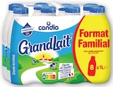Lait UHT Demi-Écrémé GrandLait Format Familial - CANDIA en promo chez Super U Perpignan à 4,68 €