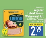 Veganer Leberkäse oder Weisswurst Art von Greenforce im aktuellen EDEKA Prospekt für 2,99 €