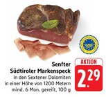 Südtiroler Markenspeck bei EDEKA im Prospekt "" für 2,29 €