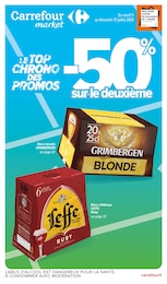 Offre Bière blonde dans le catalogue Carrefour Market du moment à la page 1
