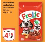 Hunde-Trockenfutter Angebote von Frolic bei GLOBUS Hoyerswerda für 4,19 €
