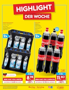 Coca Cola im Netto Marken-Discount Prospekt "Aktuelle Angebote" mit 76 Seiten (Goslar)