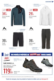 Promos Veste polaire homme dans le catalogue "RANDONNEZ L'ESPRIT LÉGER" de Intersport à la page 3